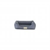 Pet Comfort Delta  Mavi Kareli Kedi ve Köpek Yatağı XS 55x45cm - 1