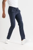 Ecer Slimfit Beli Lastikli İplikli İnce Yazlık Kumaş Jogger Pantolon - 7