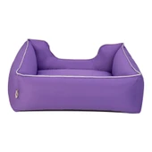 Pet Comfort Alpha  Köpek Yatağı Mor w Beyaz Biye M 80x65cm thumbnail 3