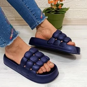 Sonimix 12701 Lacivert Hafif Rahat Günlük Havuz Plaj Kadın Terliği thumbnail 2