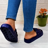 Sonimix 12701 Lacivert Hafif Rahat Günlük Havuz Plaj Kadın Terliği thumbnail 5