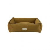 Pet Comfort Golf  Kedi ve Köpek Yatağı Hardal w Parliament Mavi Biye S 75x60cm - 1