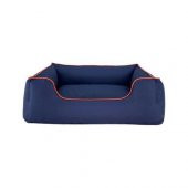 Pet Comfort Alpha  Köpek Yatağı Lacivert w Turuncu Biye L 105x85cm - 1