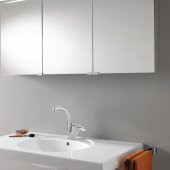 Kuğu Mix Banyo Lavabo Musluğu Eyve Sıcak Soğuk Çift Su Girişli Çeşmesi Bataryası 19 cm thumbnail 3