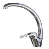 Kuğu Mix Banyo Lavabo Musluğu Eyve Sıcak Soğuk Çift Su Girişli Çeşmesi Bataryası 19 cm thumbnail 1