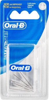 Oral-B Arayüz Diş Fırçası Yedeği Eğimli 6lı - 1