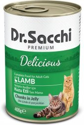 Dr.Sacchi Kuzu Etli Kedi Konservesi 400 Gr - 1