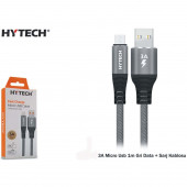 Hytech Hy-X2102M Micro Usb 2 Metre 3 Amper Şarj Kablosu thumbnail 1