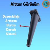 Mobilya Kanepe Çekyat Sehpa TV Ünitesi Koltuk Ayağı 24 cm Siyah Baza Ayak - 4