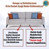 Mobilya Kanepe Çekyat Sehpa TV Ünitesi Koltuk Ayağı 24 cm Siyah Baza Ayak - 5