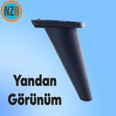 Mobilya Kanepe Sehpa Çekyat TV Ünitesi Koltuk Ayağı 16 cm Siyah Baza Ayak thumbnail 4