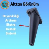 Mobilya Kanepe Sehpa Çekyat TV Ünitesi Koltuk Ayağı 16 cm Siyah Baza Ayak thumbnail 5