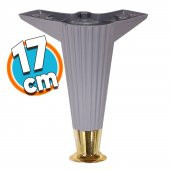 Mobilya Kanepe Koltuk  Çekyat Ünite Ayağı 17 cm Antrasit Gold Baza Ayak - 1