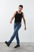 Erkek Jean Pantolon Mavi - 2