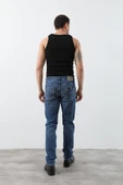 Erkek Jean Pantolon Mavi - 6