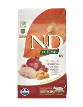N&D Pumpkin Bıldırcın & Nar Neutered Kedi Maması 1,5 Kg thumbnail 3