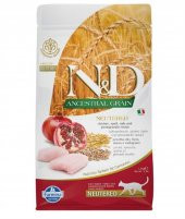 N&D Low Tavuk&Nar Kısırlaştırılmış Yetişkin Kedi Maması 1,5 Kg - 2
