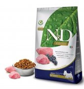 N&D Kuzulu Yaban Mersinli Tahılsız Küçük Irk Köpek Maması 2,5 Kg - 1