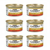 Gourmet Gold Kıyılmış Sığır Etli Kedi Konservesi 6x85 Gr - 1
