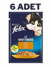 Felix Tavuklu Yetişkin Kedi Konservesi Pouch 6x85 Gr - 1