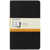 Moleskine Chaier 3lü Günlük Defter Çizgili L Boy 13x21 cm 80 Sayfa Siyah - 1