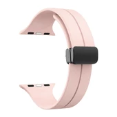 Gpack Apple Watch Series 3 4 5 44mm Kordon Ayalanabilir Mıknatıslı Mat Silikon Krd84 - 12
