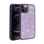 Gpack Apple iPhone 14 Pro Max Kılıf Diamond Parlak Taşlı Ston Kapak Silikon - 1