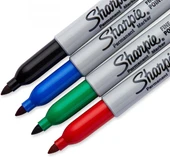 Sharpie Fine 4'lü Yuvarlak Uç Permanent Markör Standart Renkler Set / 169734 - 3