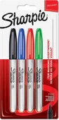 Sharpie Fine 4'lü Yuvarlak Uç Permanent Markör Standart Renkler Set / 169734 - 1