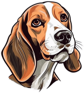 Sticker Master Tazı Beagle Motorsiklet, Kask , Laptop Ve Araç Oto Sticker Etiket Çıkartma 14x15 Cm - 1