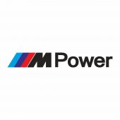 Sticker Master Bmw M Power Sticker Oto Motor Etiket Siyah 25 Cm - 1