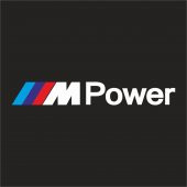 Sticker Master Bmw M Power Sticker Oto Motor Etiket Beyaz 25 Cm - 1
