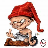 Sticker Master Elf Bomba Sticker Oto Motor Laptop Pc Duvar 13x15 Cm - 1