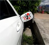 Sticker Master Yakıt Göstergesi Depo Kapağı Sticker Komik Araba Oto Çıkartma 13 Cm thumbnail 3