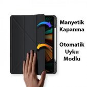 Coofbe Kalem Yerli Standlı Şeffaf Arka Kapak iPad Pro 12.9 Kılıf Tablet Kılıfı Manyetik iPad Pro 12.9 2022-2021-2020-2018 - 2