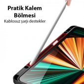 Coofbe Kalem Yerli Standlı Şeffaf Arka Kapak iPad Pro 12.9 Kılıf Tablet Kılıfı Manyetik iPad Pro 12.9 2022-2021-2020-2018 - 3