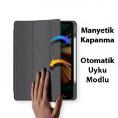 Coofbe Kalem Yerli Standlı Şeffaf Arka Kapak iPad Pro 12.9 Kılıf Tablet Kılıfı Manyetik iPad Pro 12.9 2022-2021-2020-2018 - 12