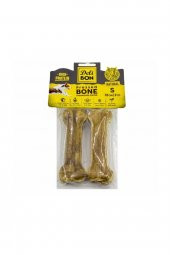 Delibon Deri Köpek Çiğneti Pres Kemik 2x12 cm Natural - 1