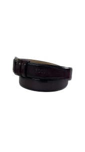 Fossil Bordo Rugan Suni Deri 3,5 cm Erkek Kemeri 125 - 2