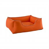 Pet Comfort Alpha  Köpek Yatağı Turuncu w Beyaz Biye M 80x65cm - 2