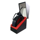 Fossil Lacivert Düz Dikiş Suni Deri 3,5 cm Erkek Kemeri -130Cm thumbnail 5