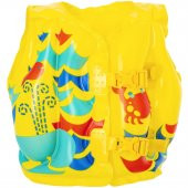 Telvesse 3-6 Yaş Çocuk Yüzme Yeleği Şişme Yüzücü Havuz Yelek Can Yeleği Sarı 41x30 cm - 2