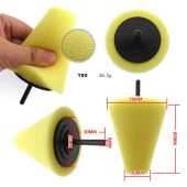 Rodex Konik Pasta Cila Oto Parlatma Polisaj Süngeri Aparatı Matkap Ucu Jant Temizlik Seti (3 PARÇA) - 5