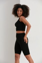 Dikişsiz Takım Siyah Bayan Giyim Rahat Kesim Alt Üst Takım Comfort Collection - 4