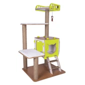 Patihomes Katlı Kedi Tırmalama Evi - Kedi Tırmalaması - Kedi Oyun Evi - 9