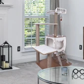 Patihomes Katlı Kedi Tırmalama Evi - Kedi Tırmalaması - Kedi Oyun Evi - 5