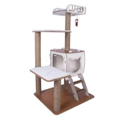 Patihomes Katlı Kedi Tırmalama Evi - Kedi Tırmalaması - Kedi Oyun Evi - 6