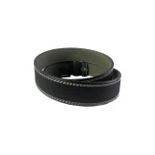 Fossil Siyah Çift Dikiş Suni Deri 4 cm Erkek Kemeri-110Cm - 4