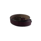 Fossil Bordo Çift Dikiş Suni Deri 4 cm Erkek Kemeri-115 Cm thumbnail 4