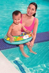 Telvesse Deniz Temalı 3-6 Yaş Simit Yüzme Simidi Havuz Deniz Şişme Yüzücü Simidi 51 cm - 5